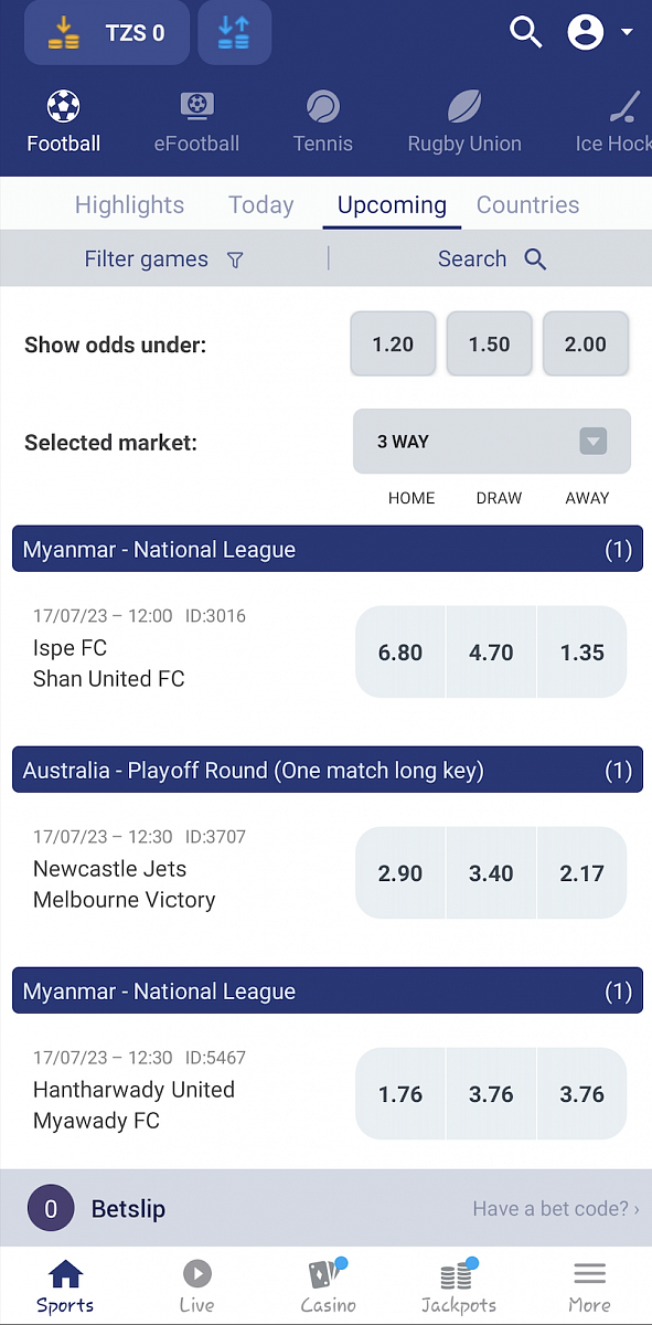  SportPesa Tanzania Android App