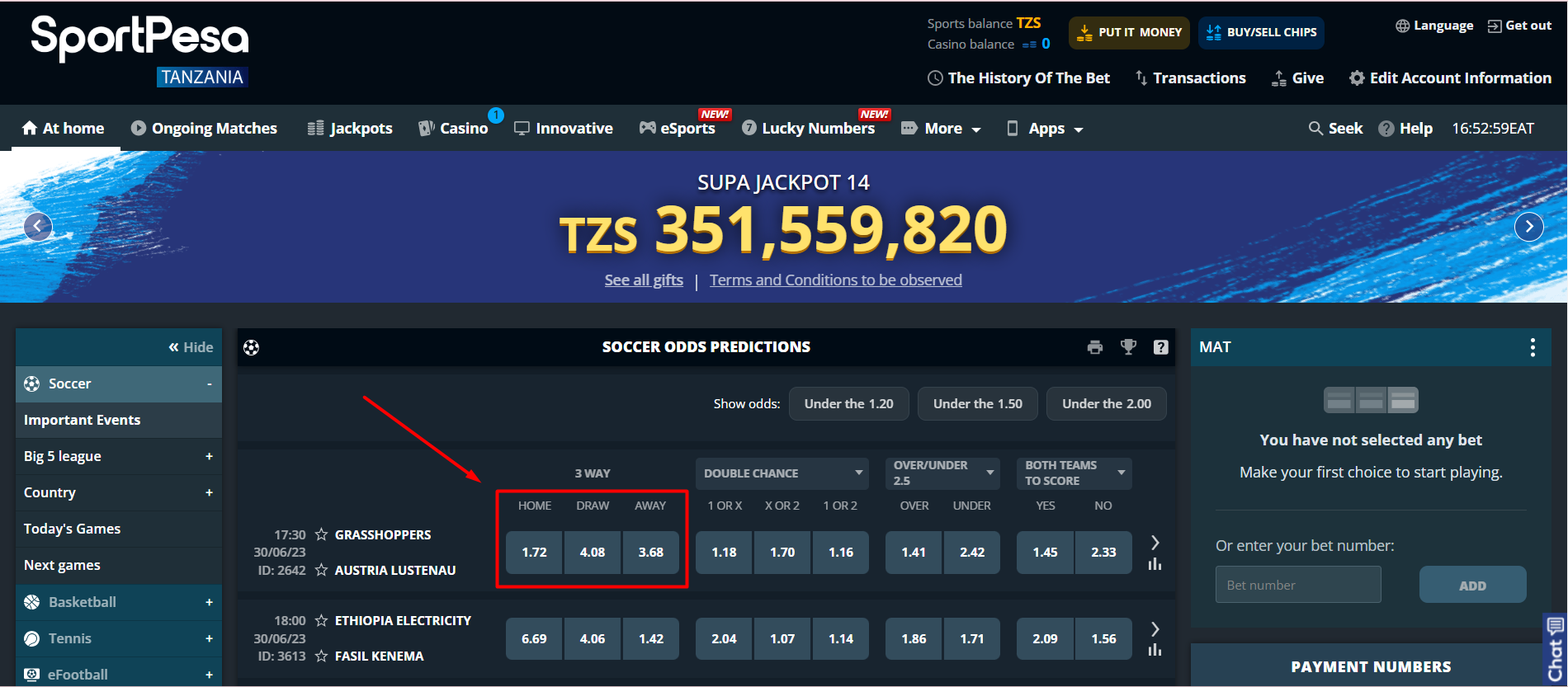 SportPesa bet tz