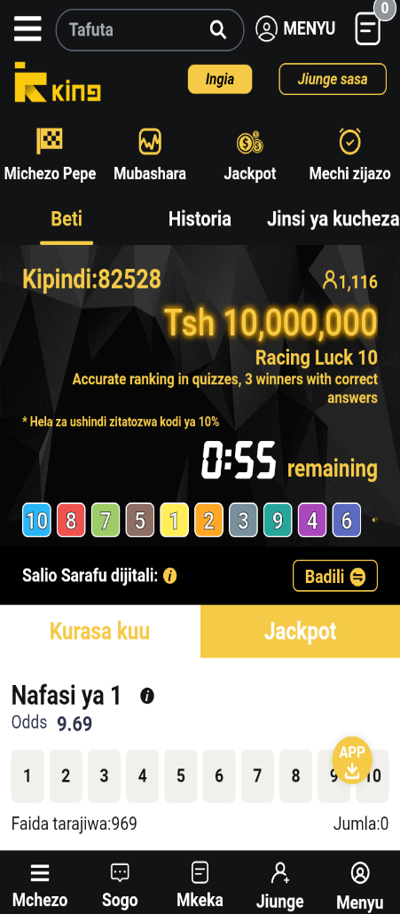 The Kingbet Mobile Version Image