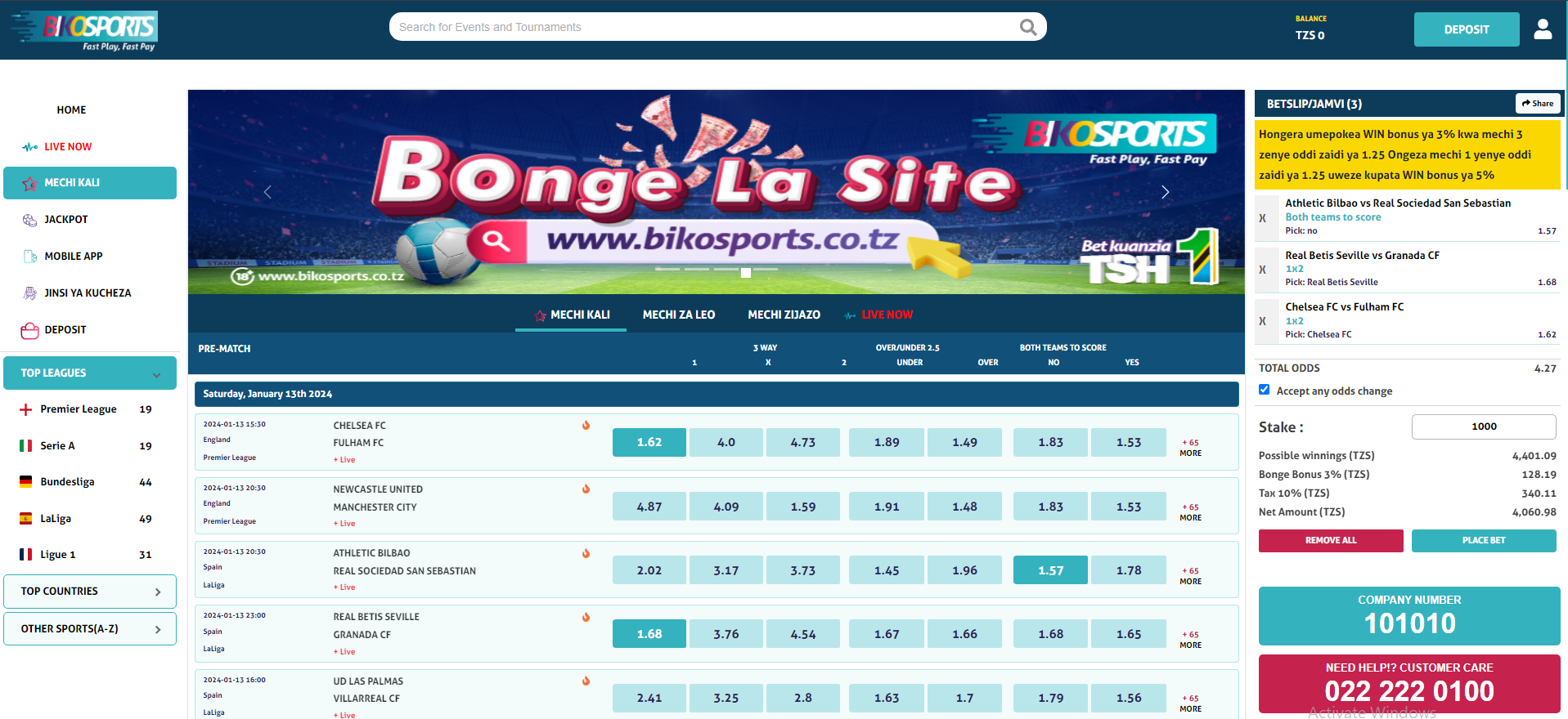 Bikosports betting online How to Bet in Bikosports TZ