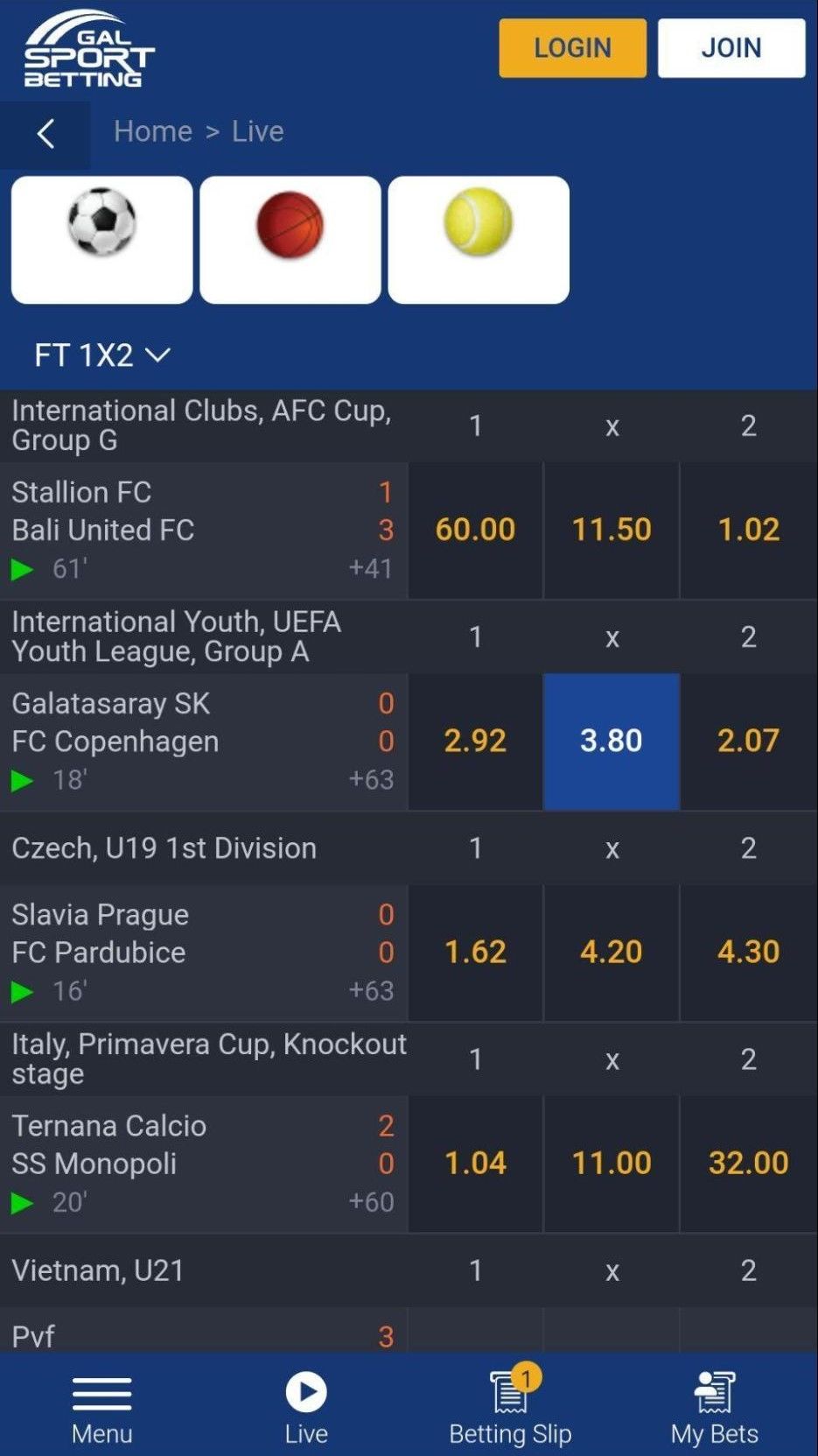 Gal sport betting apk download Android