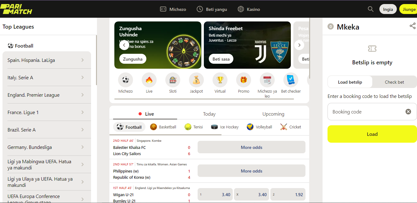 Tanzania Betting Sites Parimatch