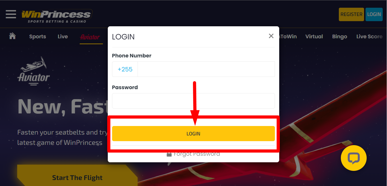 Image of the Winprincess Login