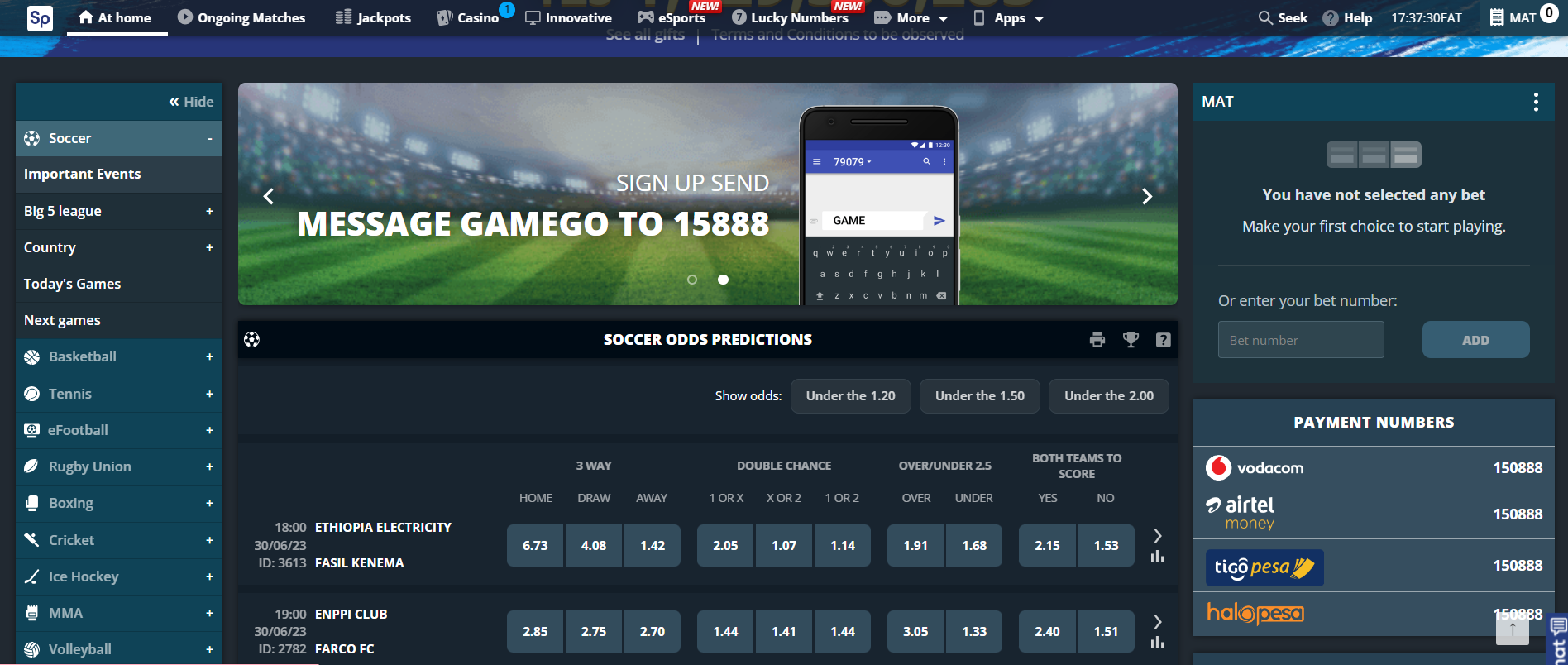 SportPesa Login SportPesa Login