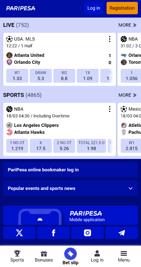 Sportybet TZ apk download VS Paripesa TZ download Android APK