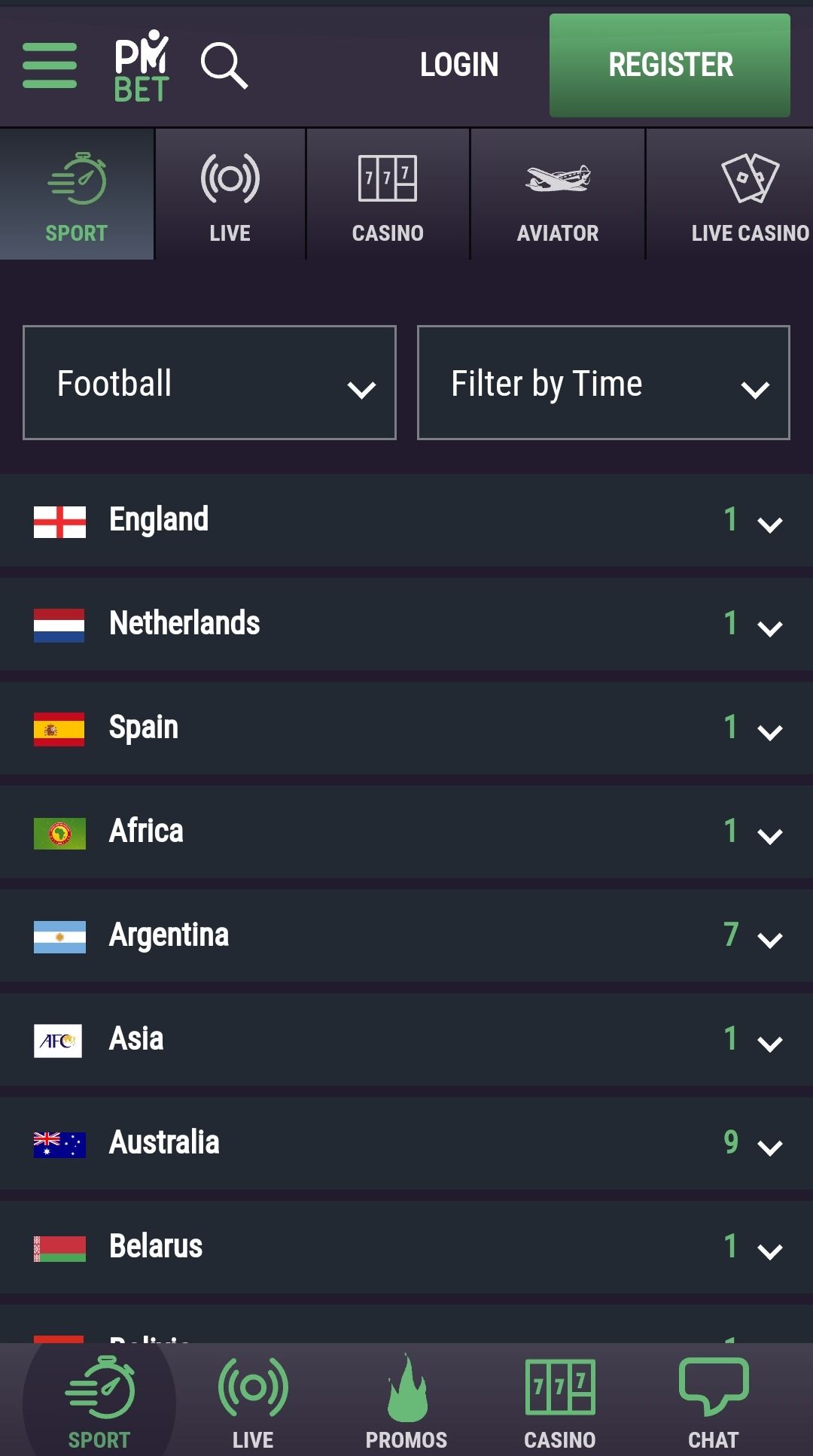 Pmbet Tanzania Mobile version