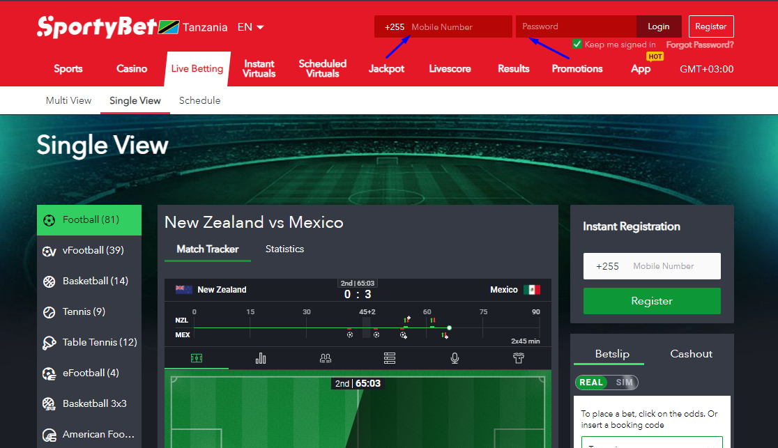 Sportybet Login