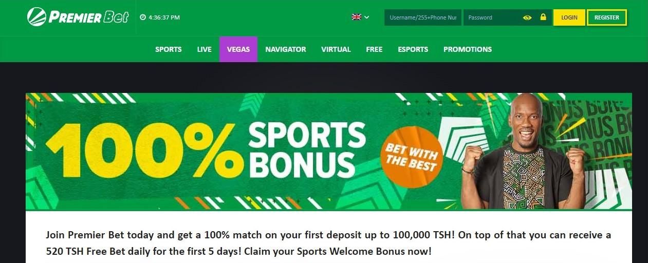 Premier Bet Tz sports bonus