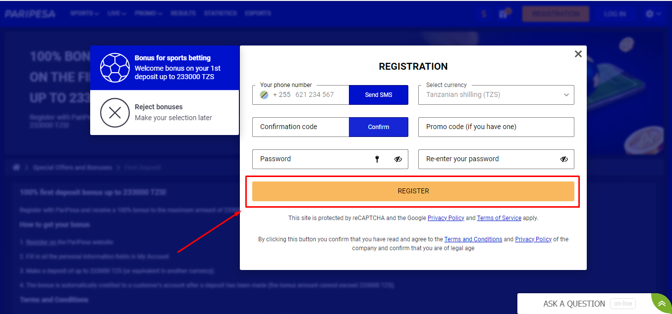 PariPesa Sign Up PariPesa Registration