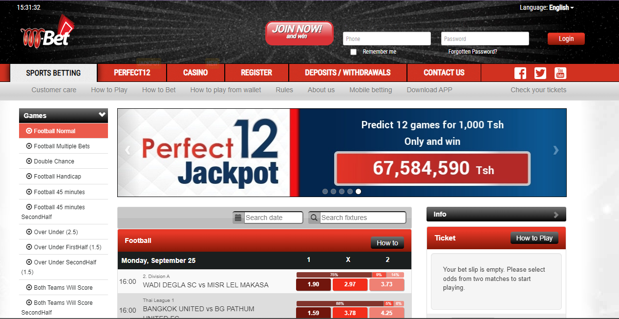 Tanzania Betting Sites M-bet