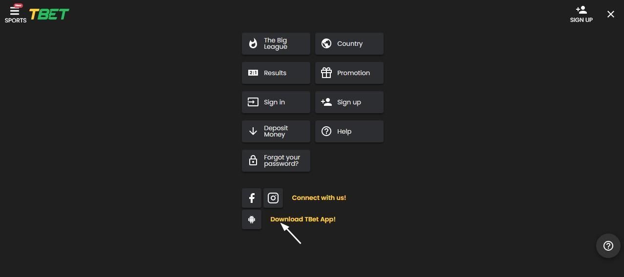 Tbet sport betting mobile application live betting login