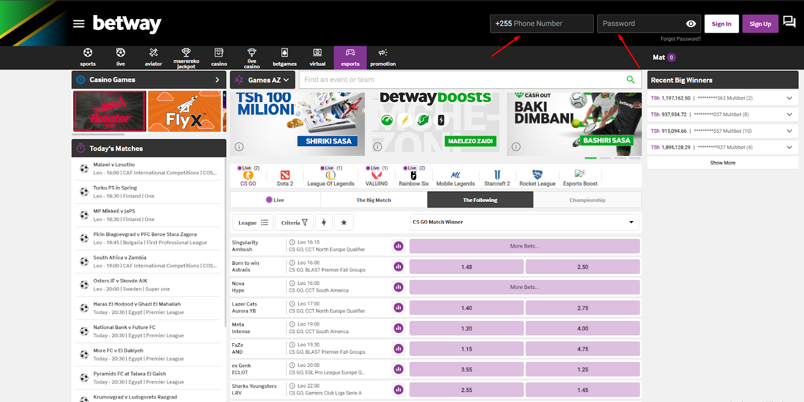 Betway Login