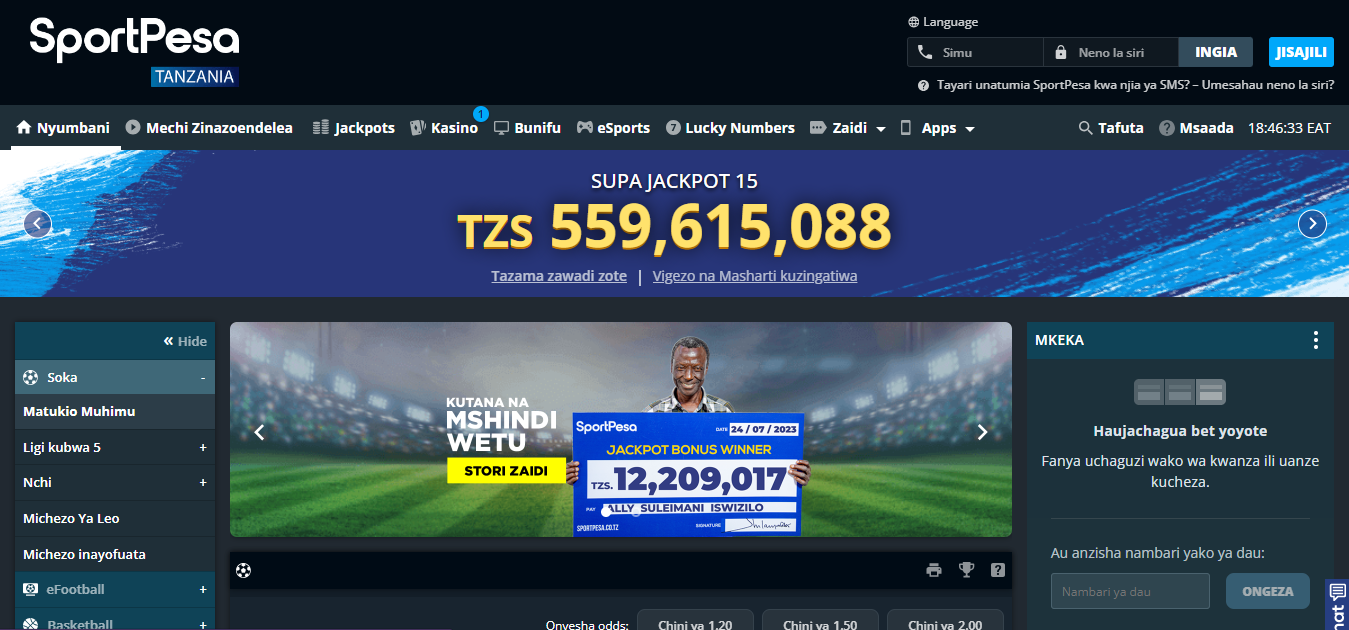 Tanzania Betting Sites Sportpesa