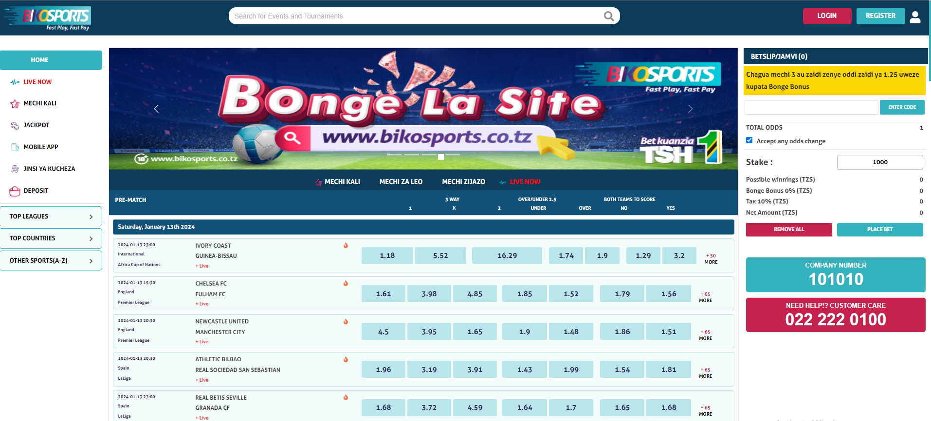 How to Login Bikosports Tanzania