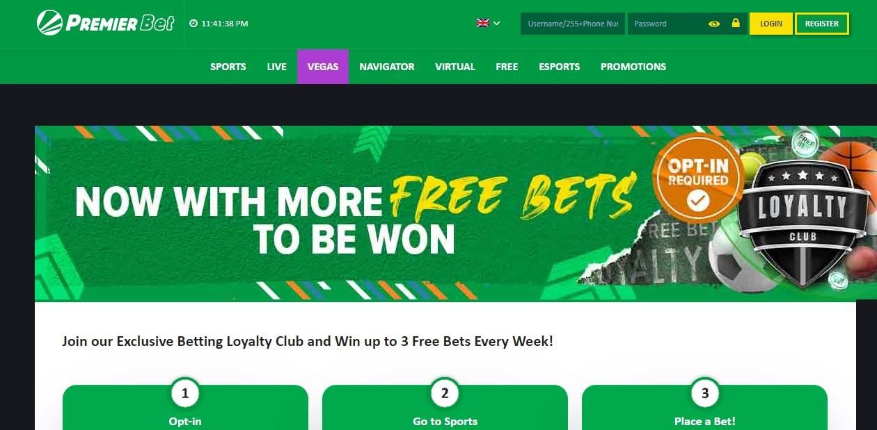 Premier Bet Tz loyalty bonus