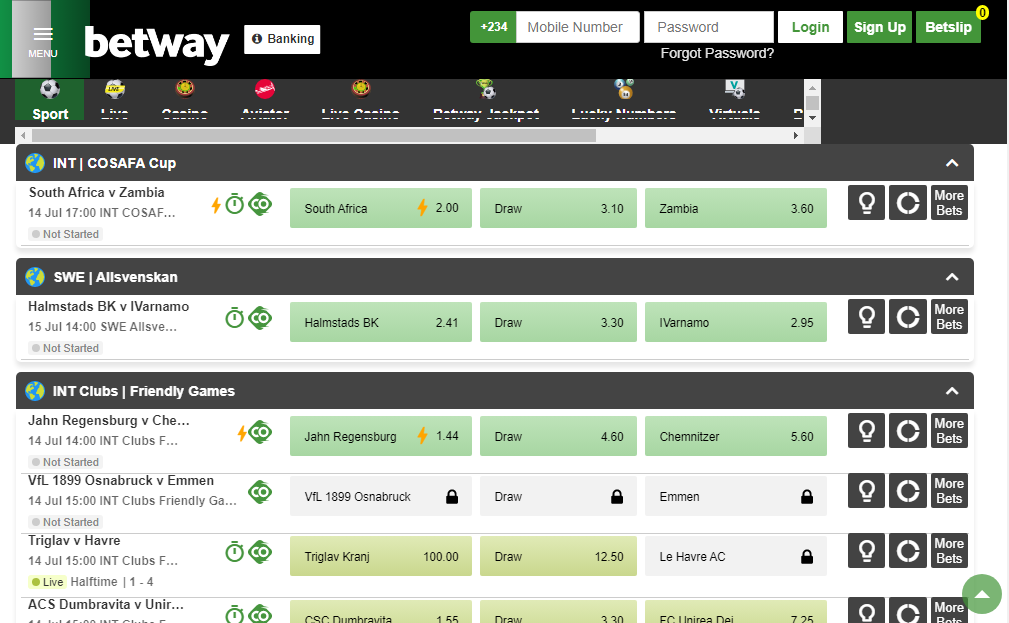 Betway Tanzania Football Page An image of Betway Tanzania Football Page